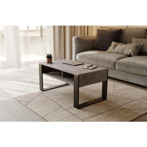 Stolik kawowy ST7 Beton Prostokątny Nowoczesny Loft